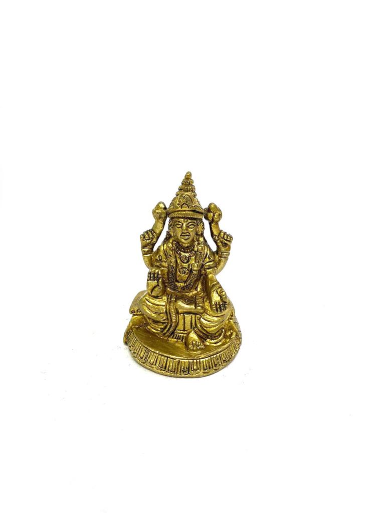 Brass Idols Showpiece Collection Handcrafted Ganesh Lakshmi From Tamrapatra