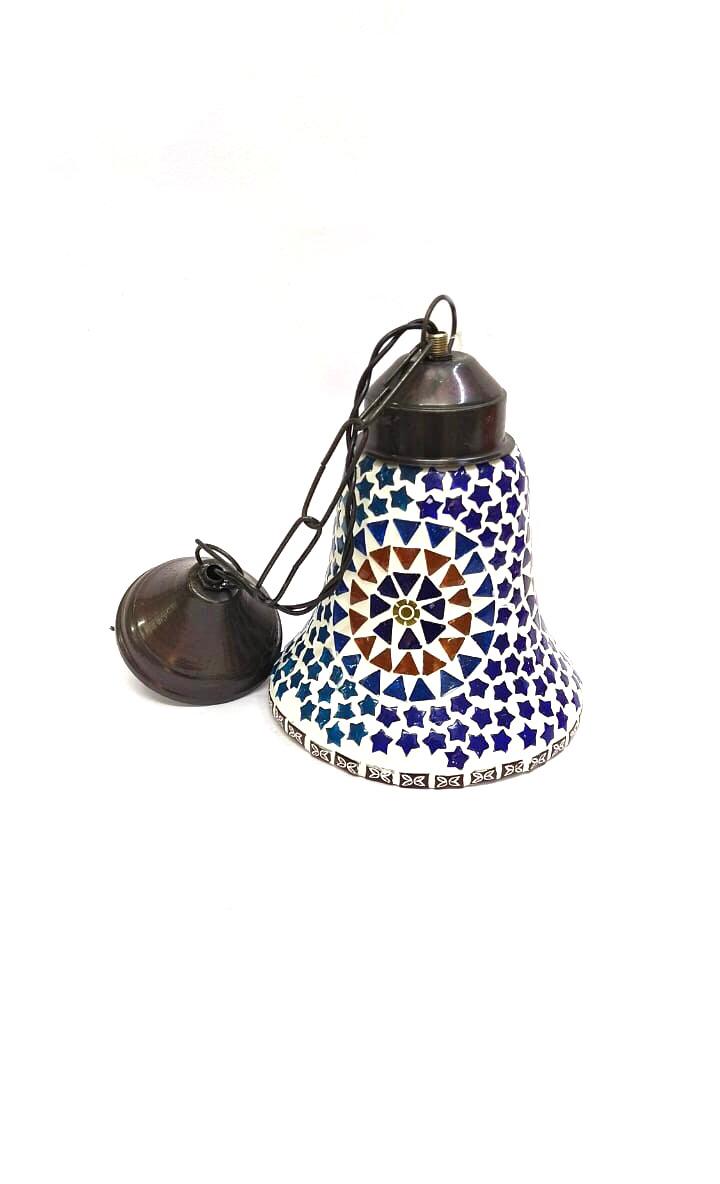 Conical Shaped Designer Mosaic Lamps Artistic Hangings Lightings By Tamrapatra