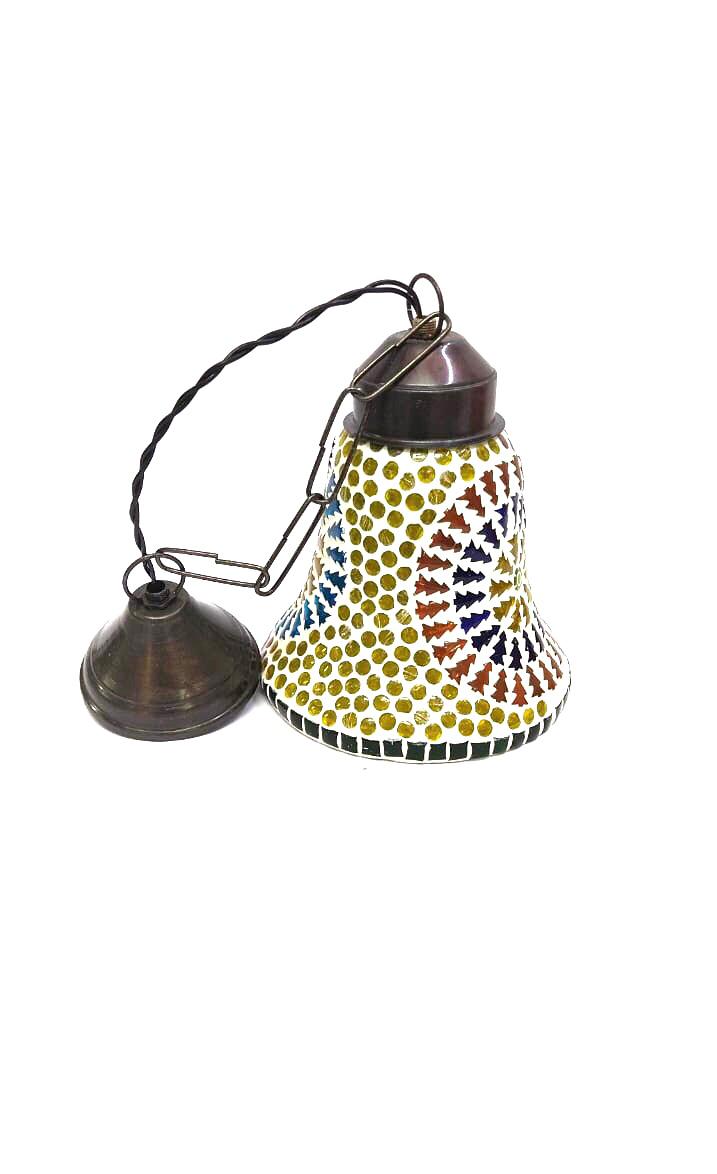 Conical Shaped Designer Mosaic Lamps Artistic Hangings Lightings By Tamrapatra