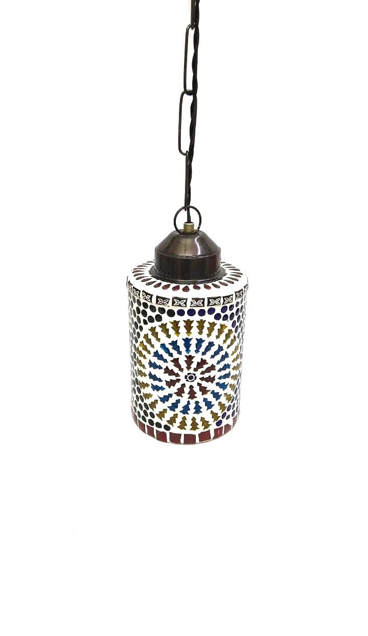Hanging Lamps Pipe Designed Mosaic Skilled Artwork New By Tamrapatra