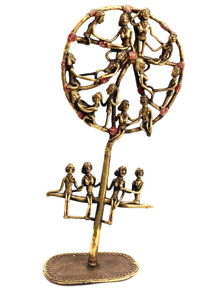 Brass Tree Of Life Made By Rural Artisans Extraordinary Lost Wax Art Tamrapatra
