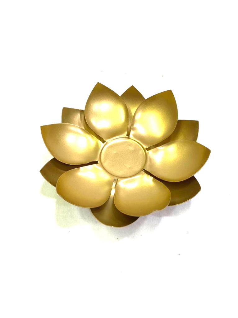 Metal Lotus Candle Holder Exclusive Gifts Decoration Exclusively At Tamrapatra