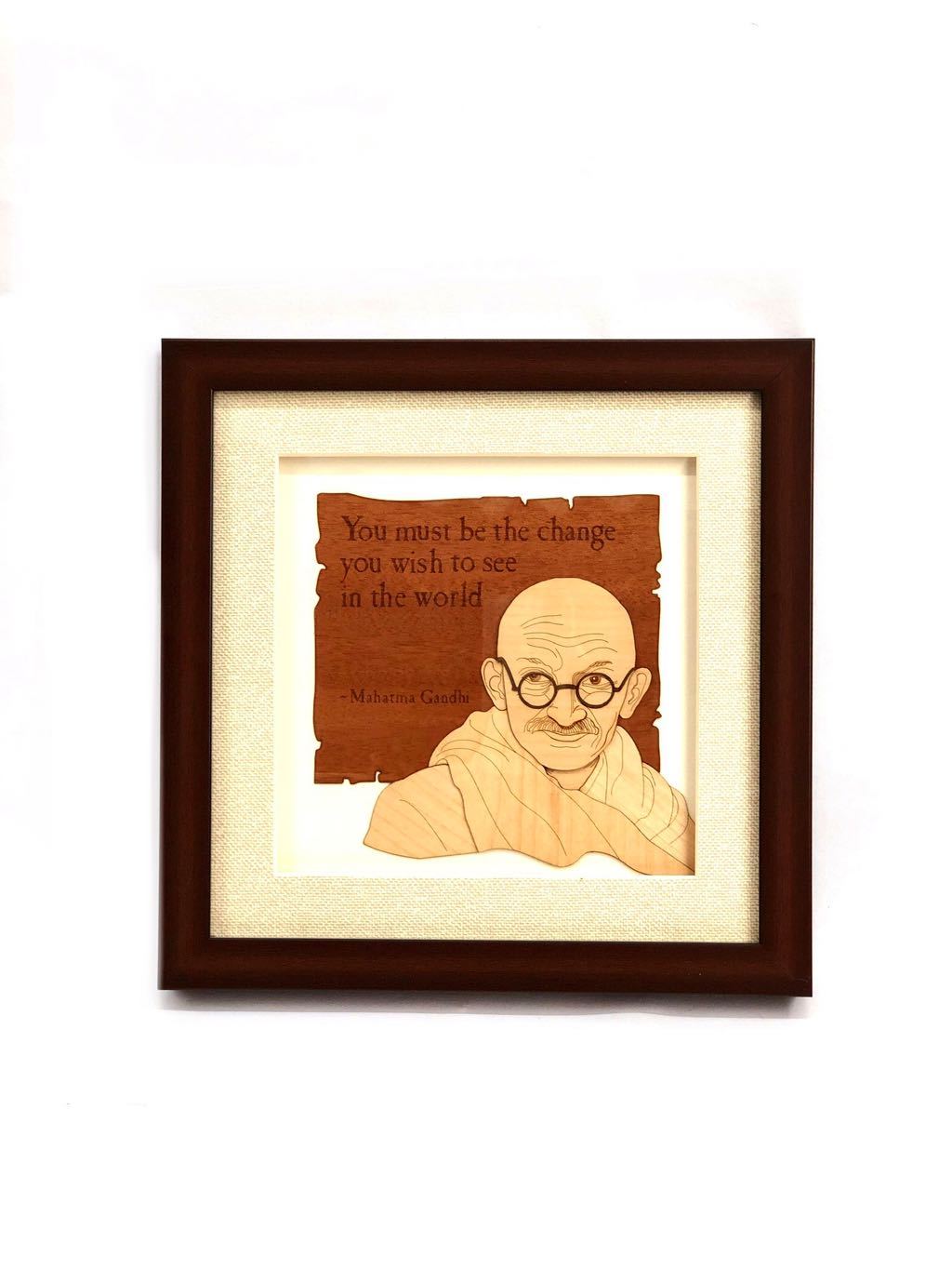 Wise Words By Mahatma Gandhi In Beautiful Wooden Craft Frames At Tamrapatra