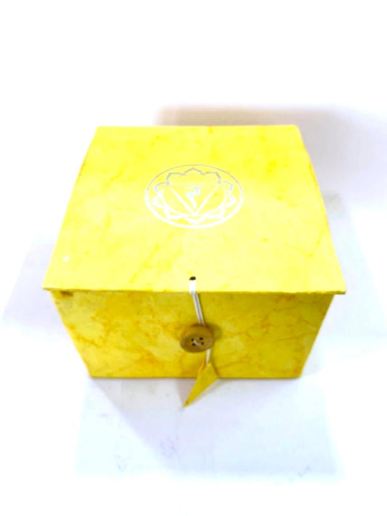 Meditation Colorful Chakra Bowls In Various Shades In Attractive Box By Tamrapatra