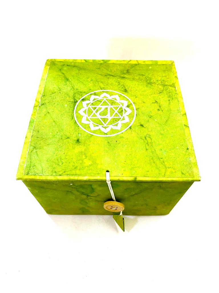 Meditation Colorful Chakra Bowls In Various Shades In Attractive Box By Tamrapatra