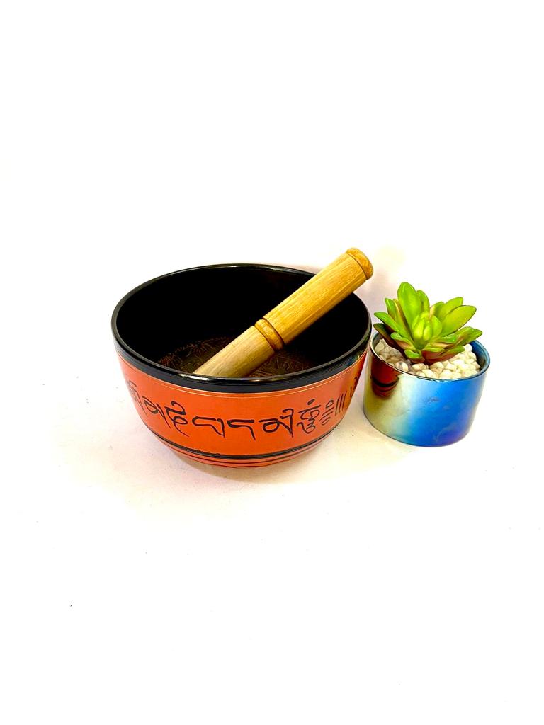 Red Ones Aluminium Singing Bowl Yoga Souvenir Old Is Gold Collection By Tamrapatra