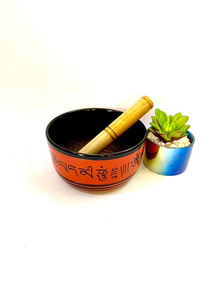 Red Ones Aluminium Singing Bowl Yoga Souvenir Old Is Gold Collection By Tamrapatra