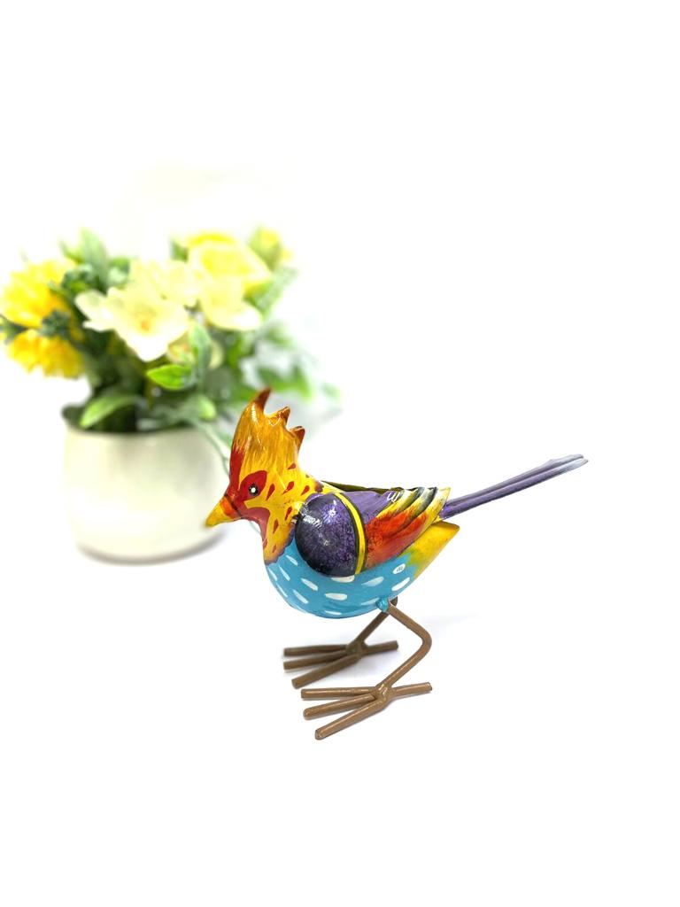 Contrasting Multicolor Metal Birds Various Styles Handicrafts Exporter Tamrapatra