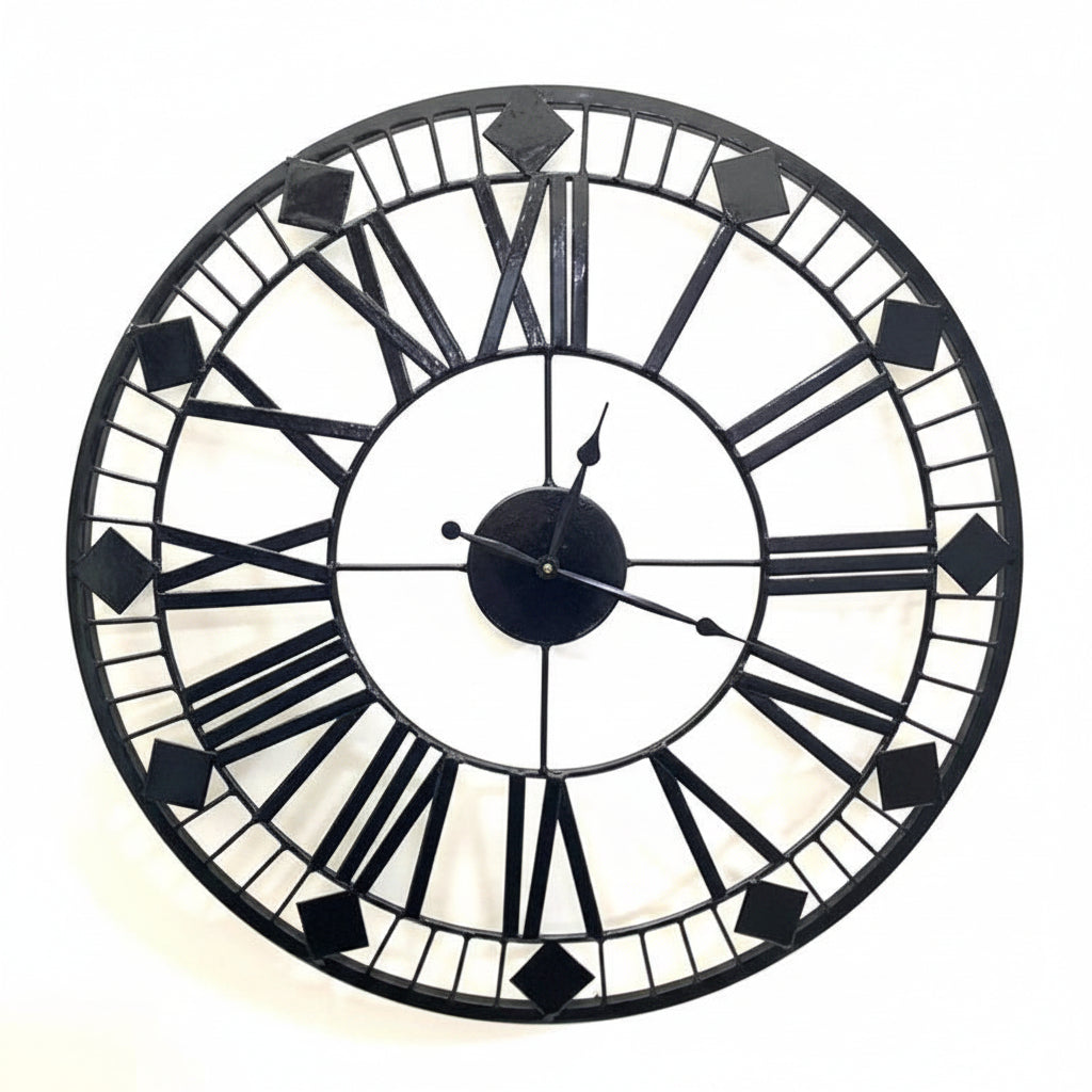 Metal Roman Dial Clock Handcrafted Attractive Stylish From Tamrapatra - Tamrapatra