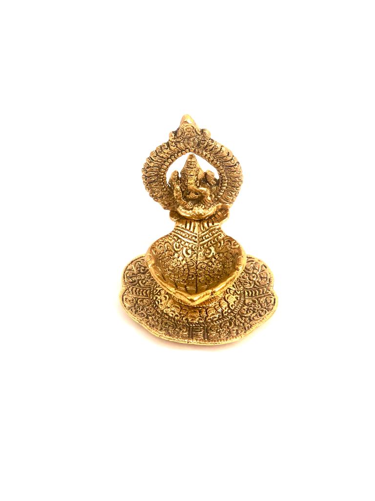 Best Metal Handicrafts God Ganesh Hand Deepak Religious New By Tamrapatra