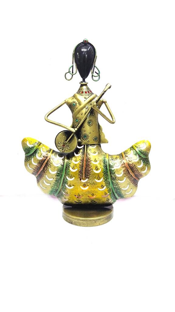 Male Female Musicians Gold Contemporary Theme Candle Holders Tamrapatra