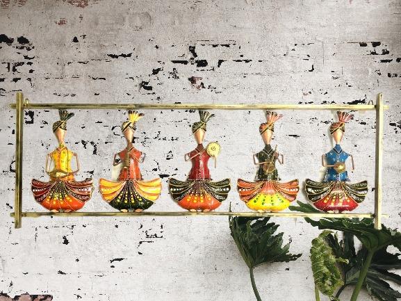 Sitting 5 Musicians Frame Decorate Your Wall Ethnic Collection By Tamrapatra