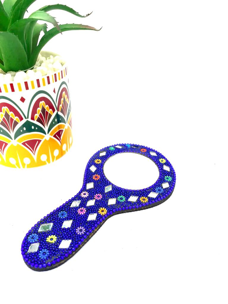 Handmade Mirror Utility Travelling Souvenir Compact Design From Tamrapatra