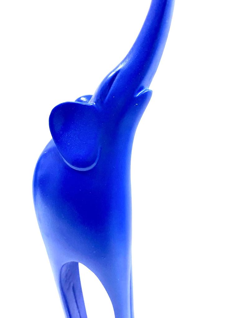 Long Elephant Figurine Up Trunk In Bright Shades Modern Ideas From Tamrapatra