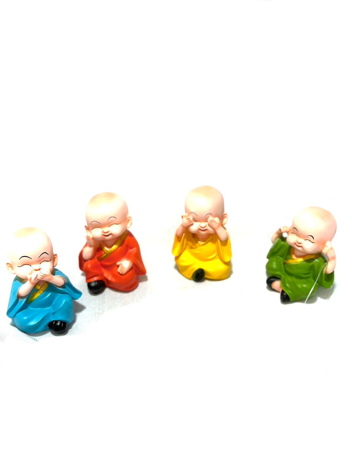 Spiritual Monks Set Of 4 Multicolor Artistic Designs Classy Collection By Tamrapatra