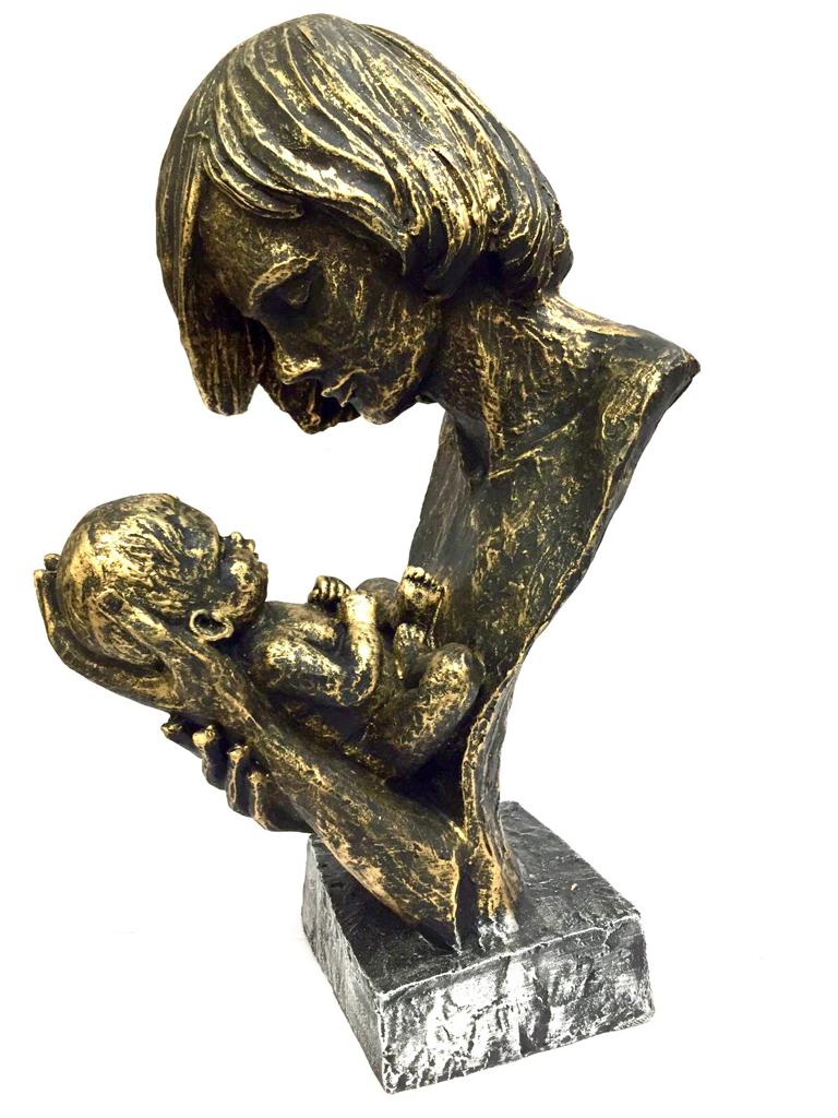 Mother Child Sculpture Extraordinary Love Symbol Beautiful Art Tamrapatra