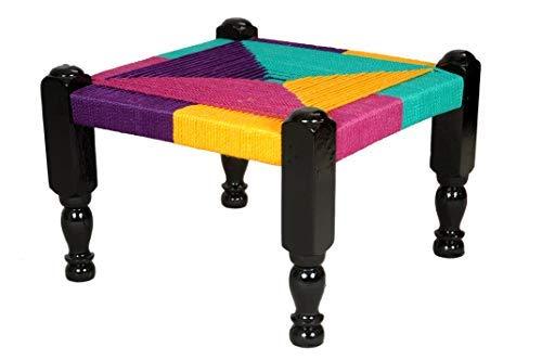 Khatli Bajot Stool Traditional Sitting Multicolor Collection Of Furniture Tamrapatra