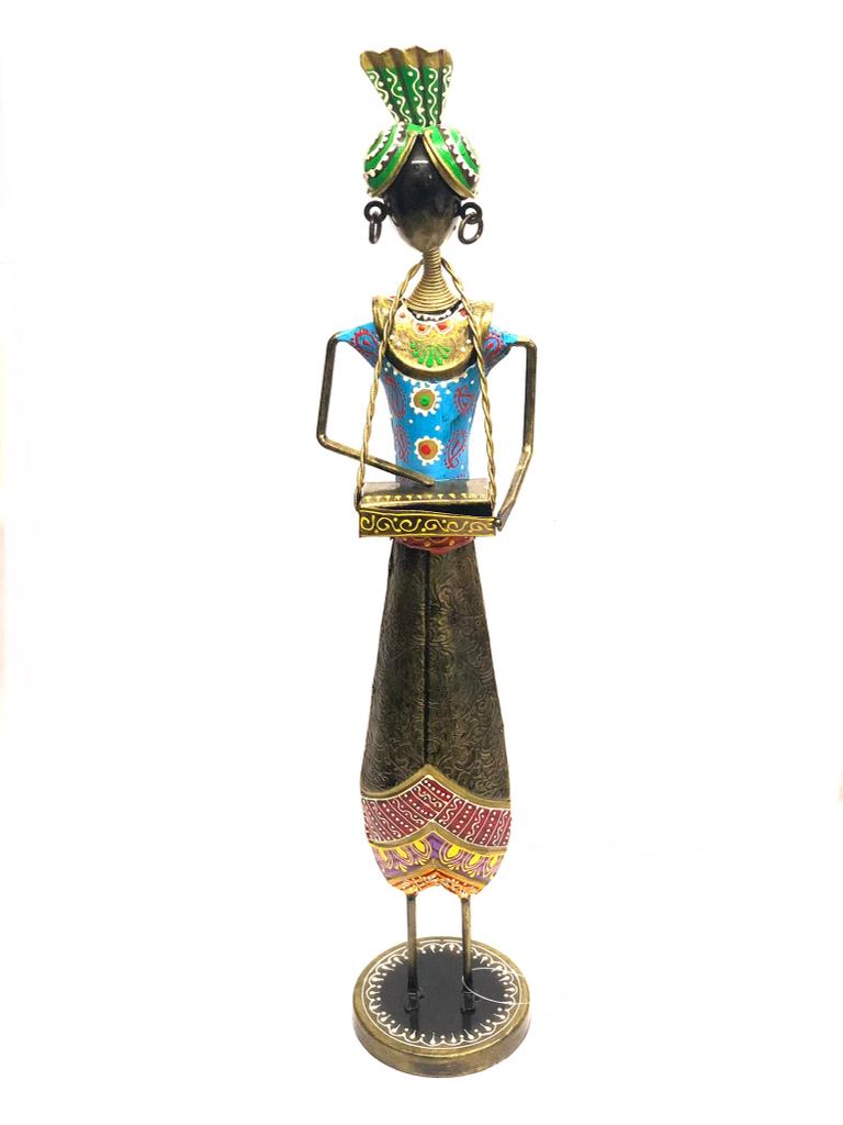 Standing Long Musical Handcrafted Showpiece To Enhance Your Space Tamrapatra