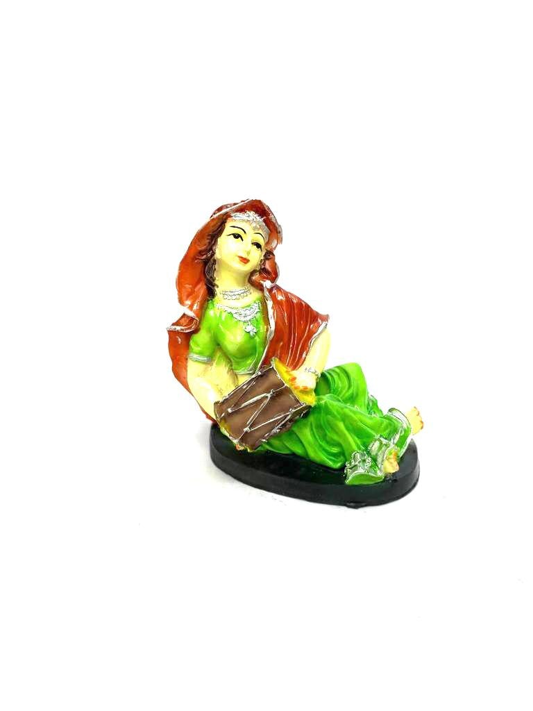 Villager Musicians Female Exclusive Resin Art Collection Available At Tamrapatra