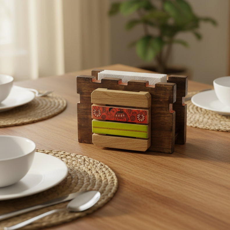 Handcrafted Napkin Holder To Keep Your Family Safe & Clean By Tamrapatra - Tamrapatra