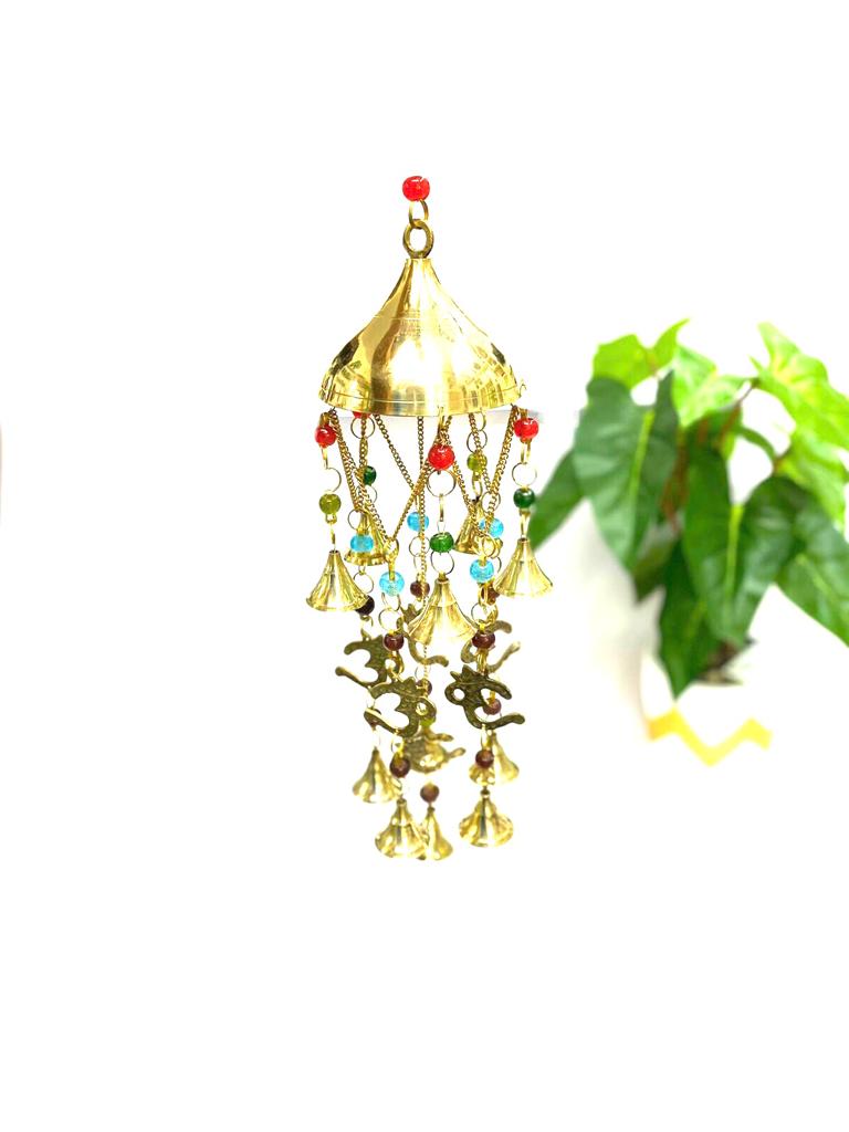 Om Hangings Bells Jhoomar Style Metal Craftsmanship Home Décor By Tamrapatra