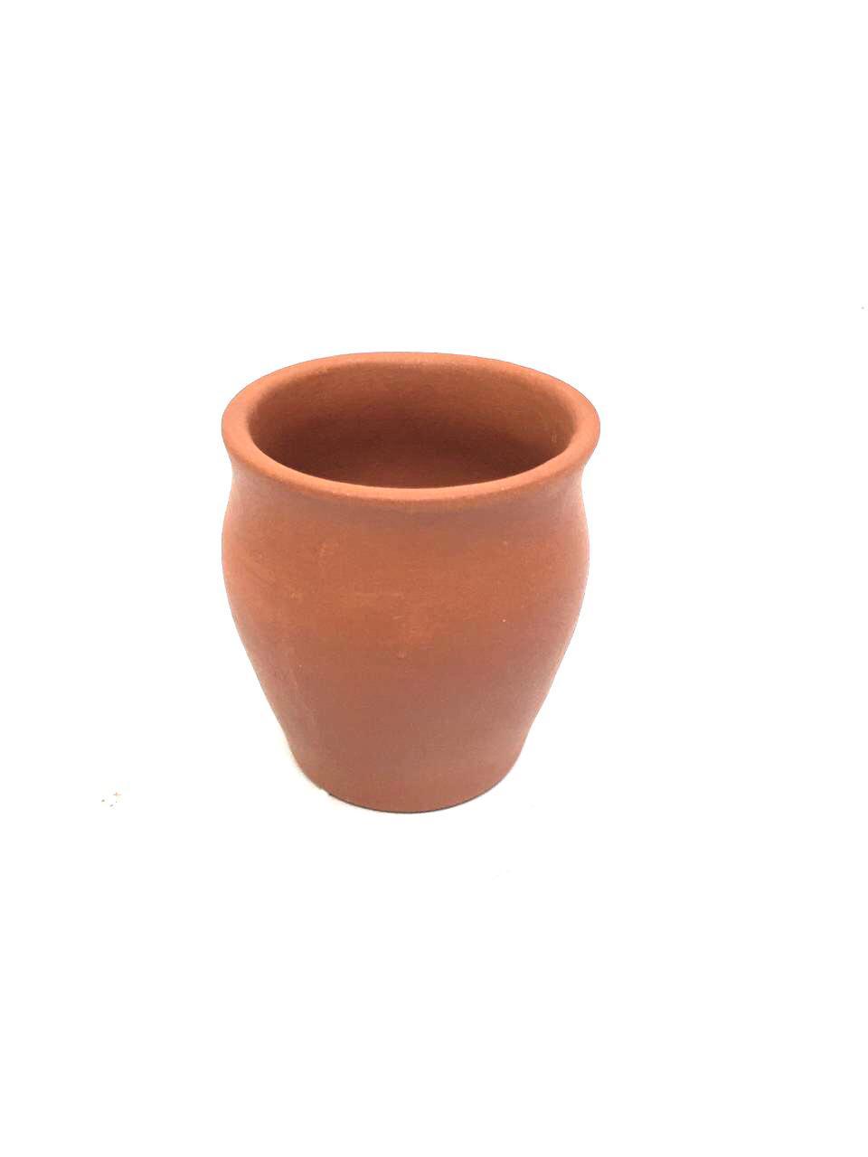 Standard Terracotta Kulhads In Plain & Glazed Set Of 6 Earthenware Tamrapatra
