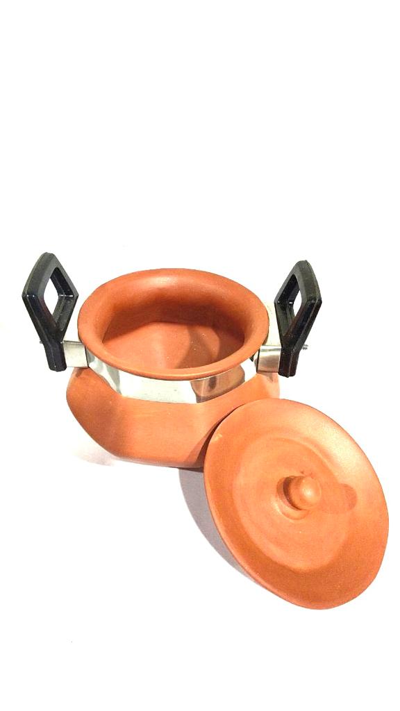 Pahal Handi Set With Handle In Various Sizes Earthenware Healthy By Tamrapatra