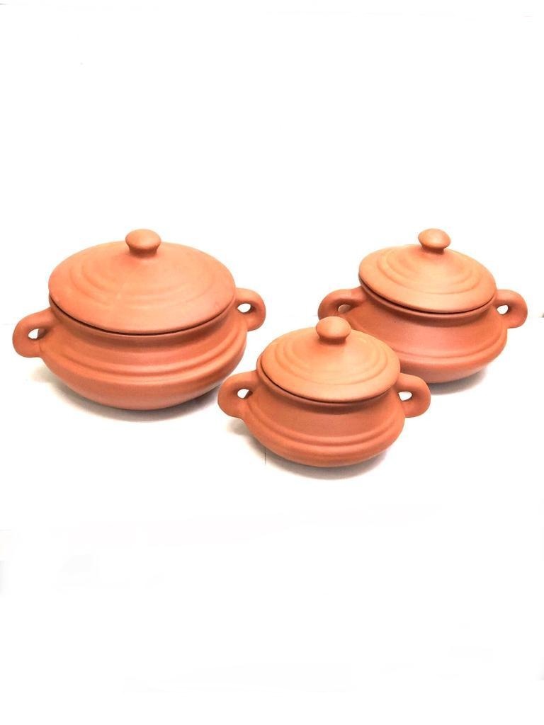Patila Handi With Handles Handcrafted Earthen Cooking Vessels Tamrapatra