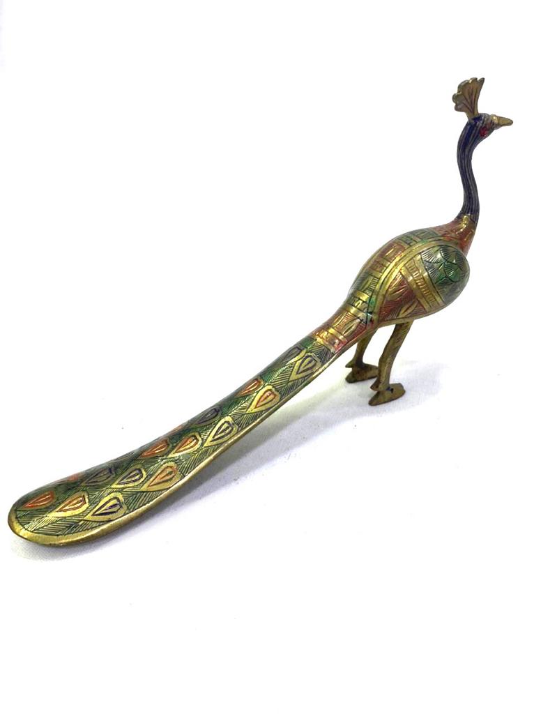 Brass Peacock In Various Size & Shapes Elegant Bird Gifts Exclusively At Tamrapatra