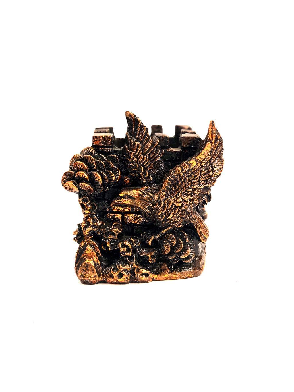 Eagle Style Resin Crafts Utility Pen Stand Excellent Quality By Tamrapatra