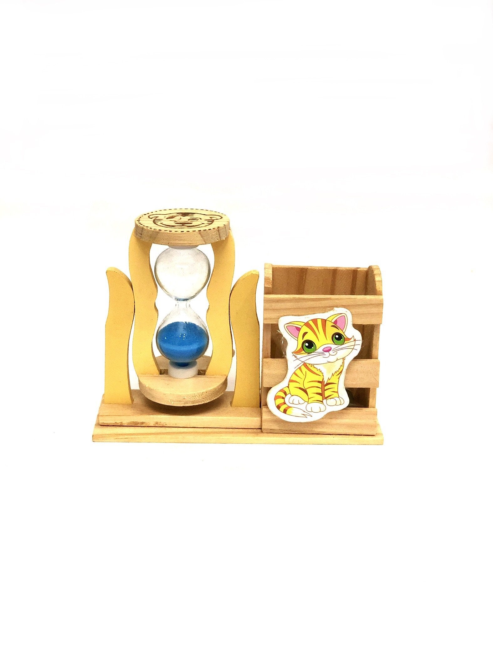 Stationary Holder With Sand Glass For Kids In Various Style From Tamrapatra