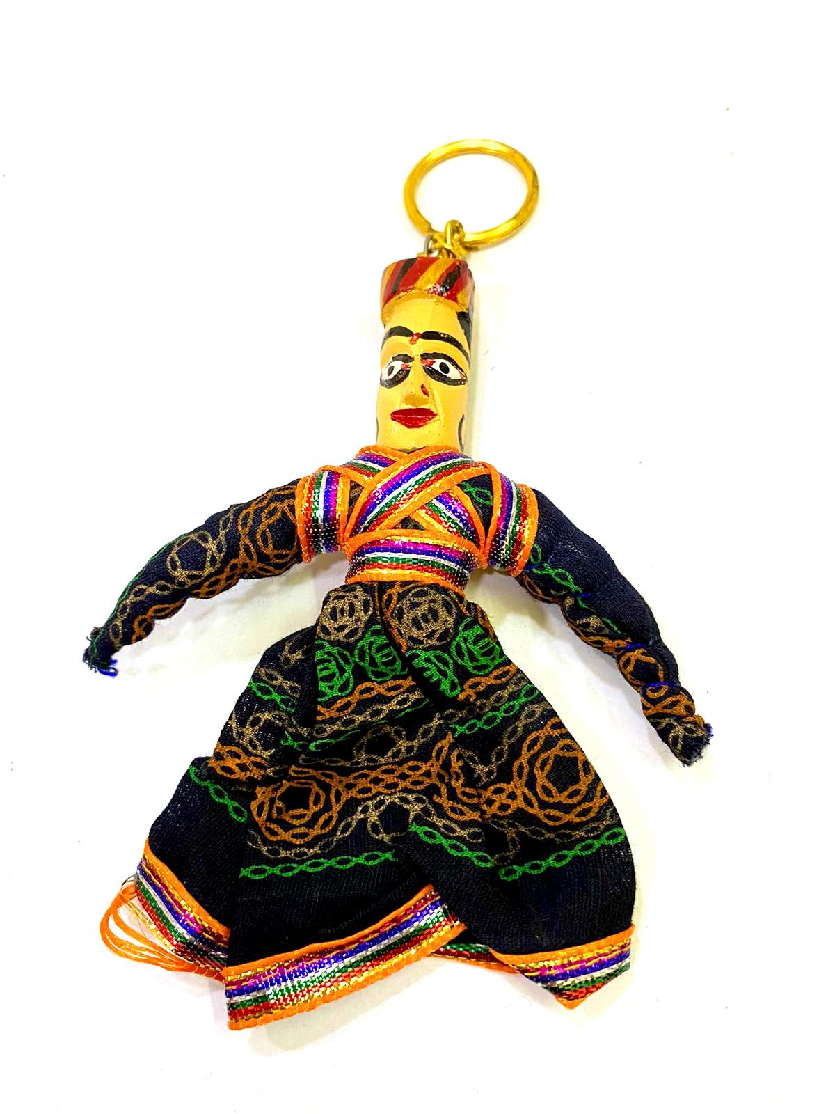 Puppet Keychain Female In Various Colors Souvenir Traditional From Tamrapatra