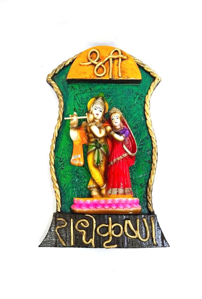 Radha Krishna Hanging Resin Exclusive Home Décor Gifts Religious Tamrapatra