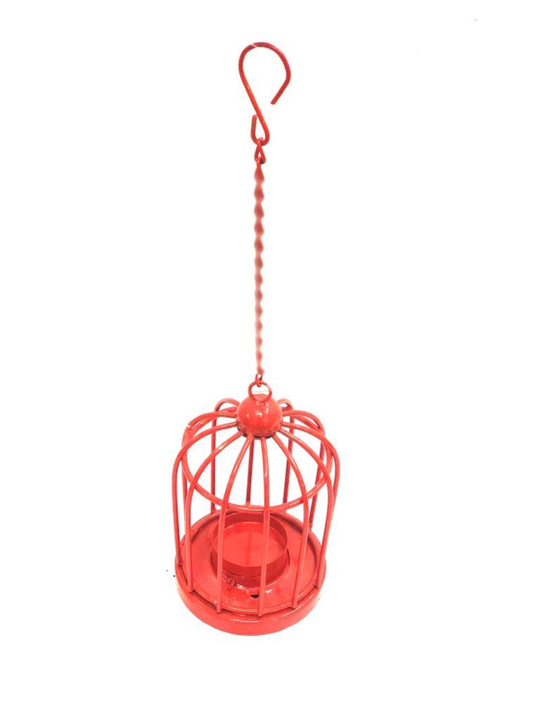 Cage Style Metal Hanging Tea Light Holders Lantern Candle Decoration Tamrapatra