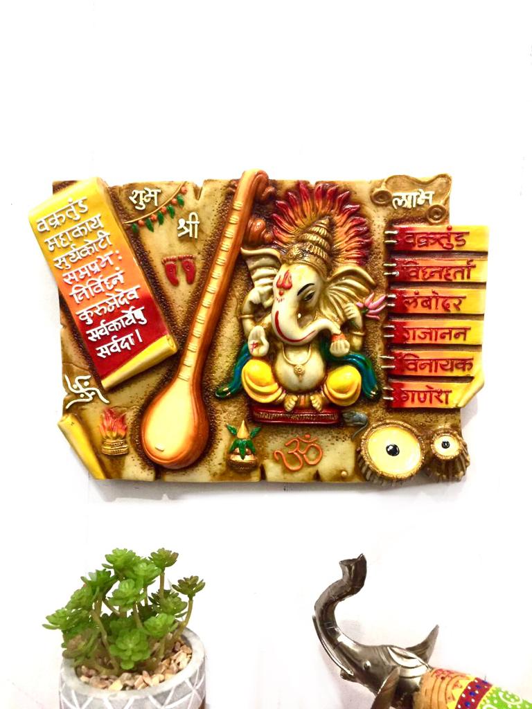 Popular Choice Resin Art Musical Theme With Ganesha Prayers By Tamrpatra