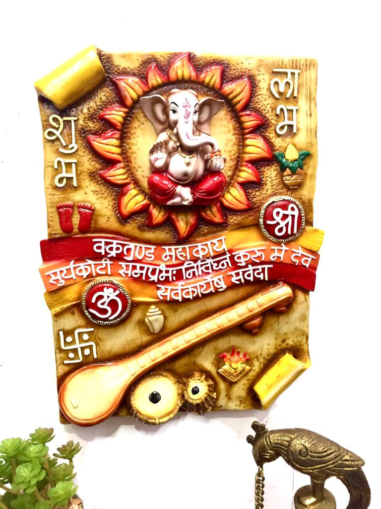 Popular Choice Resin Art Musical Theme With Ganesha Prayers By Tamrpatra