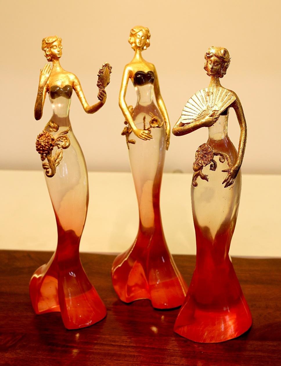 Amazing Masterpiece Of Woman In Various Style Resin Made By Tamrapatra