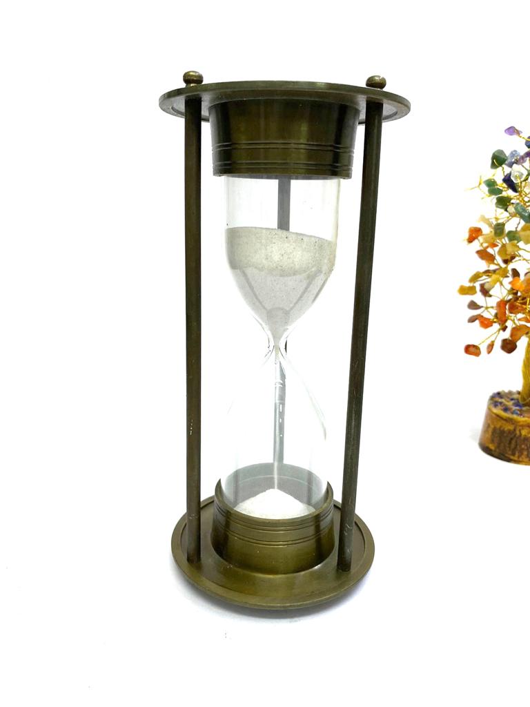 Sand Timer Antique Metal Nautical Arts Handcrafted Exclusively At Tamrapatra