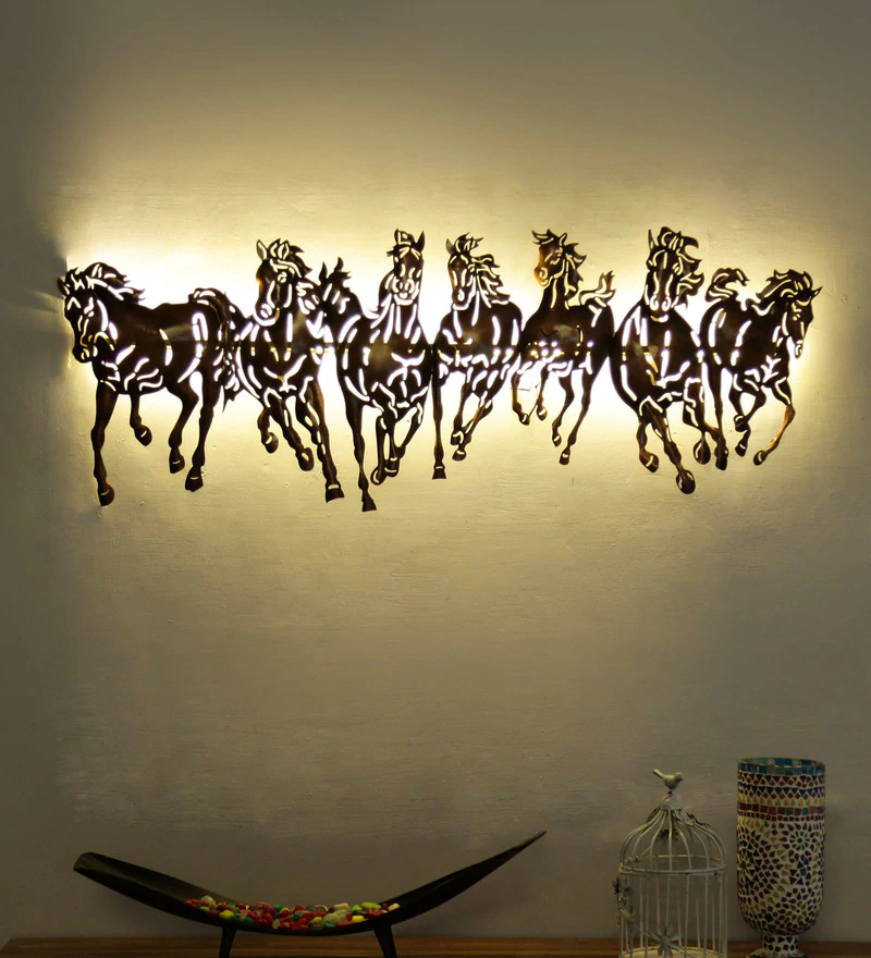 7 Horse Exclusive Metal Decoration For House Café Office Now At Tamrapatra
