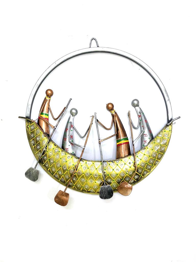 Family Sailing In Boat Unique Metal Art Liven Up Your Walls By Tamrapatra