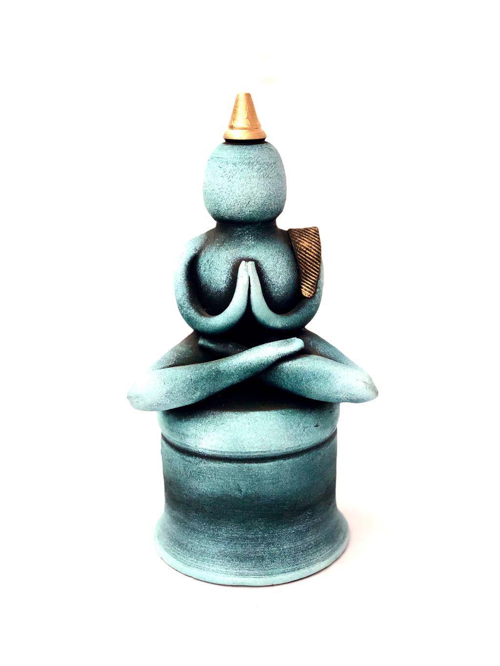 Abstract Buddha Sitting On Platform Meditation Pottery From Tamrapatra - Tamrapatra