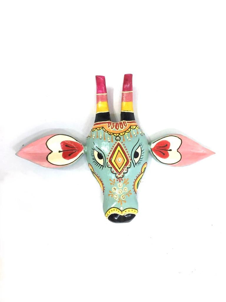 Cow Face Wall Hangings Traditional Art Handmade In India From Tamrapatra