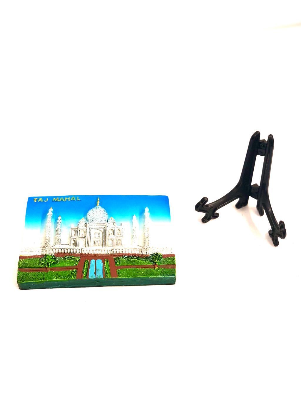 Taj Mahal Souvenir In Marble Craftsmanship Plate Stand Tamrapatra