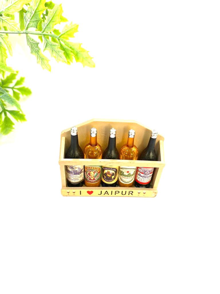 Luxurious Wine Bottle In Case Fridge Magnets Souvenir Gifting's From Tamrapatra
