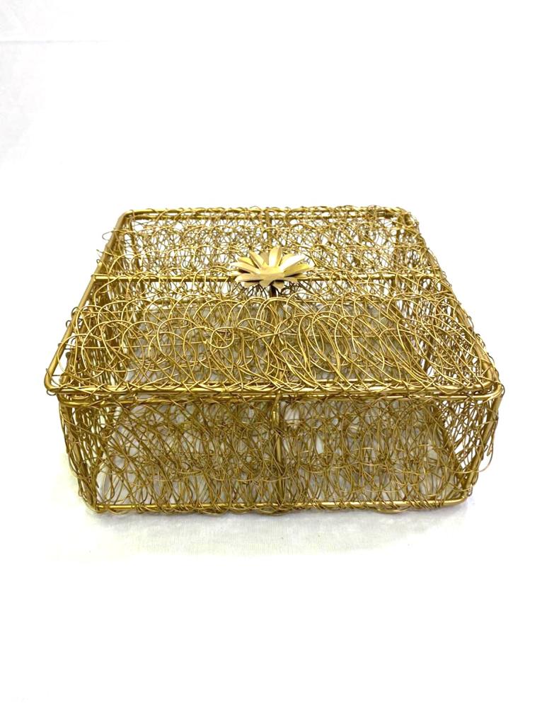 Jali Style Shapes Containers Multipurpose Storage Gifting's Hampers  Tamrapatra