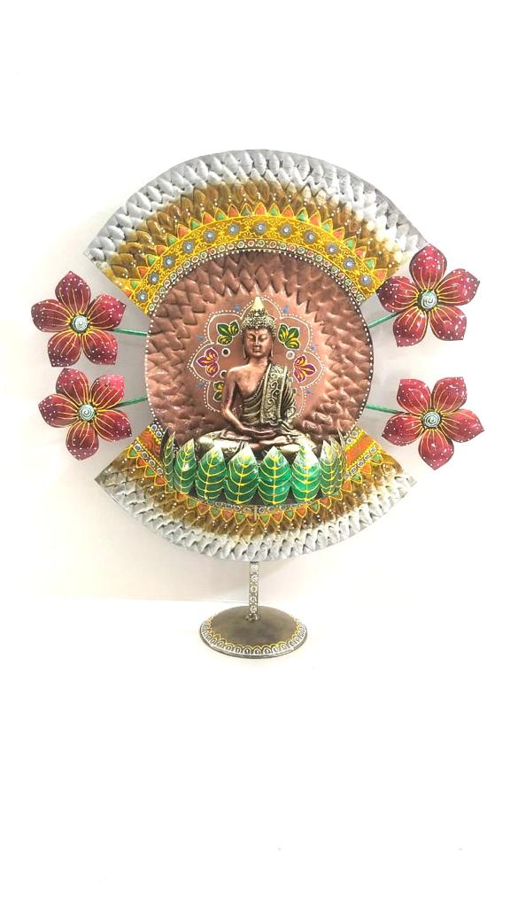 Buddha Table Showpiece With Exclusive Creations From Metal &  Resin Tamrapatra