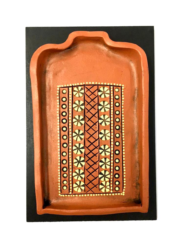Designer Jharokha Handcrafted From Terracotta On MDF Wall Décor Tamrapatra