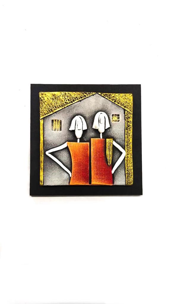 Sweet Couple In Various Vibrant Shades Home Decoration Available At Tamrapatra