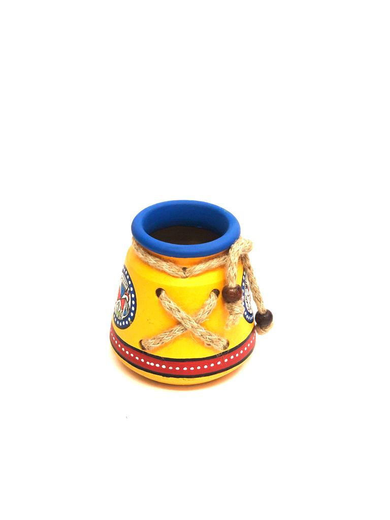 Threaded Warli Pot Make In India Terracotta Utility Decoration By Tamrapatra