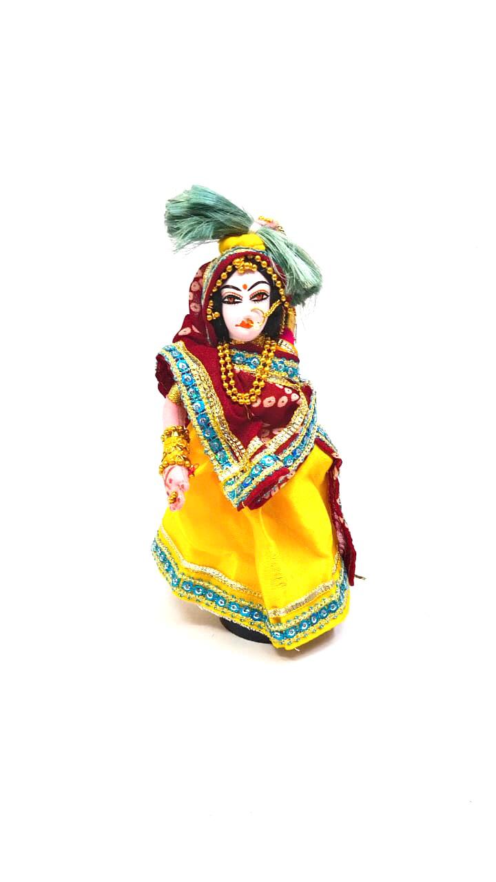 Lady Dolls Carrying Haystack In Traditional Indian Attire Handcrafted Tamrapatra